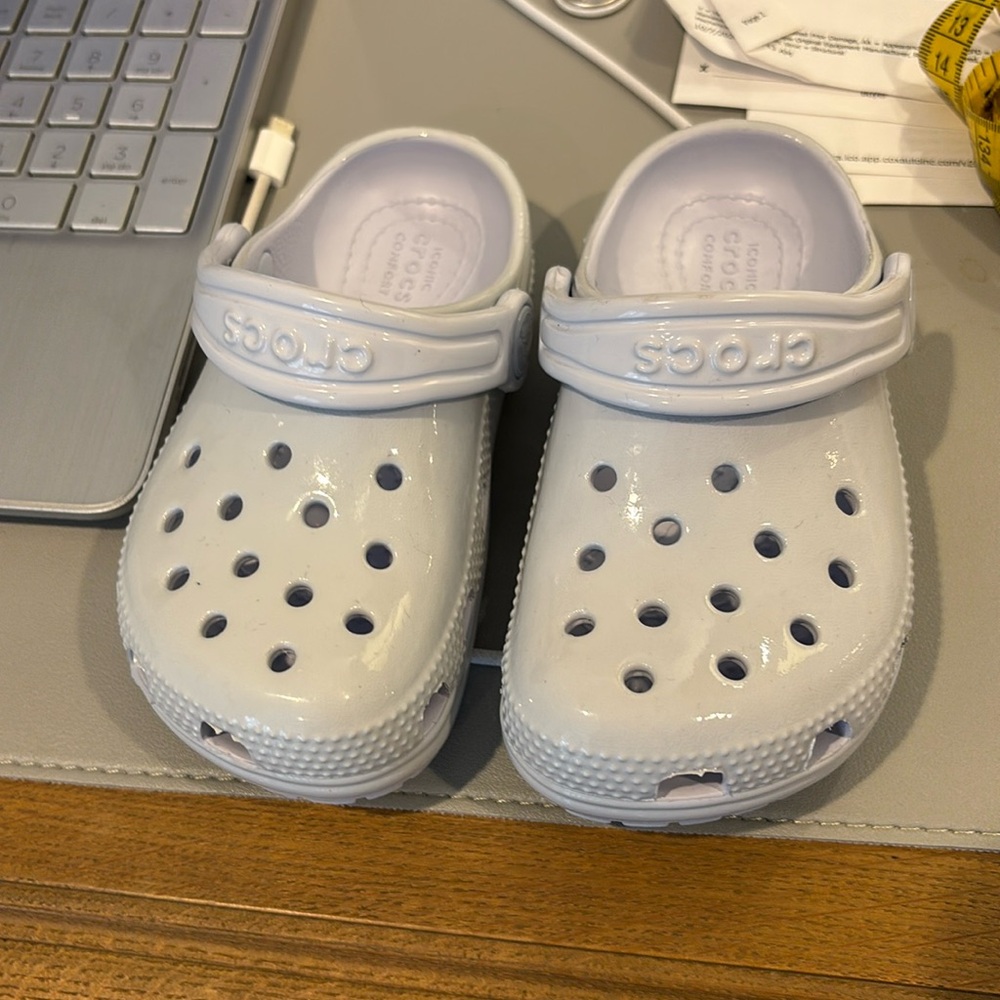 Classic toddler clog - light blue